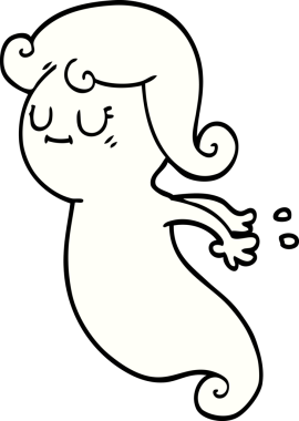 Bir insan tarafından çizilmiş karalama hayaleti.