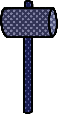 Bir insan tarafından çizilmiş bir çekiç karalaması.