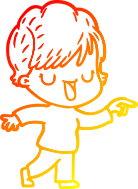 Bir insan tarafından çizilmiş bir karikatür kadın çizimi.