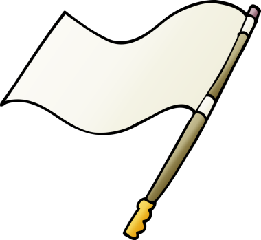 Bir insan tarafından çizilmiş karalama bayrağı.