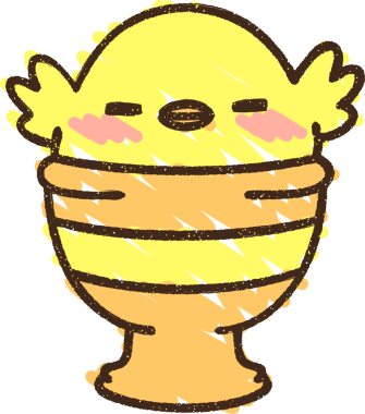 Bir insan tarafından çizilmiş Sevimli Piliç Tebeşiri