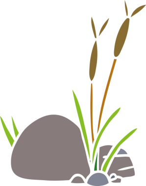 Bir insan tarafından çizilmiş taş ve çakıl karalamaları.