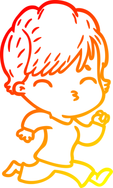 Bir insan tarafından çizilmiş bir karikatür kadın çizimi.