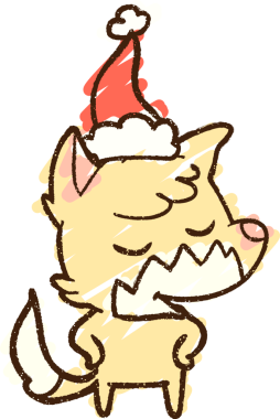 Bir insan tarafından çizilen Noel Kurdu Tebeşiri