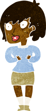 Çizgi filmdeki kadın 