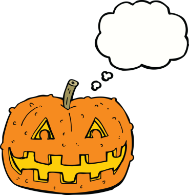 Bir insan tarafından çizilmiş balkabağı.