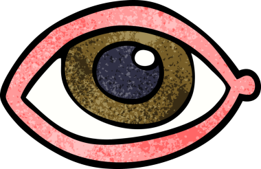 bir insan tarafından çizilmiş karalama insan gözü