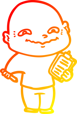 Bir insan tarafından çizilmiş karikatür çizimi.