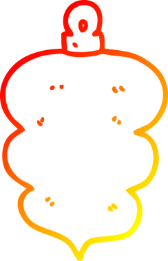 Bir insan tarafından çizilmiş bir çizgi filmin sıcak gradyan çizimi.