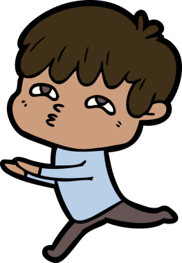 Bir insan tarafından çizilmiş garip bir adam.