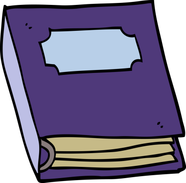 bir insan tarafından çizilmiş mor çizgi roman