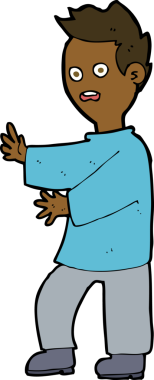 Bir insan tarafından çizilmiş bir karikatür.