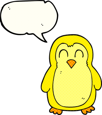 Bir insan tarafından çizilmiş serbest çizilmiş çizgi roman konuşma balonu çizgi film kuşu