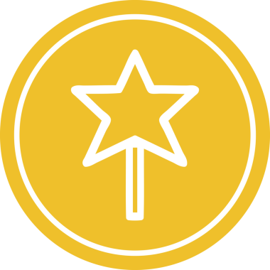 sihirli dairesel simge bir insan tarafından çizilmiş