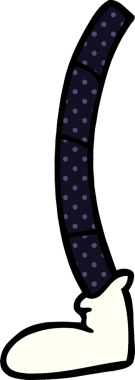 bir insan tarafından çizilmiş karalama retro bacağı