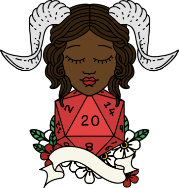 Retro Dövme Biçimi Bir insan tarafından çizilmiş doğal yirmi zar atışıyla düzenleme