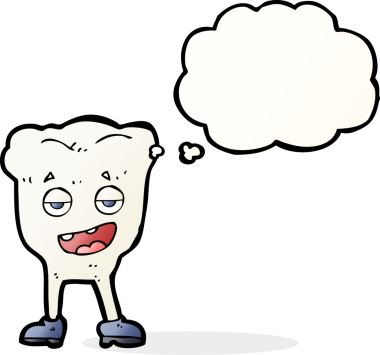 Bir insan tarafından çizilmiş düşünce baloncuğu olan kendini beğenmiş bir çizgi film karakteri.