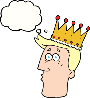 Serbest çizim düşünce baloncuğu kralları bir insan tarafından çizilmiş.