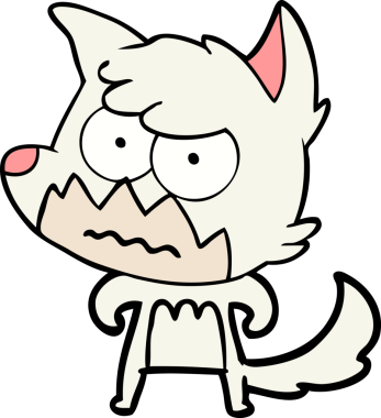 Bir insan tarafından çizilmiş bir tilki.