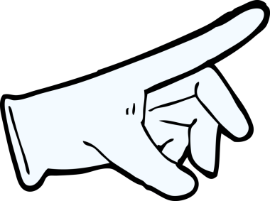 Bir insan tarafından çizilmiş lastik eldiven.