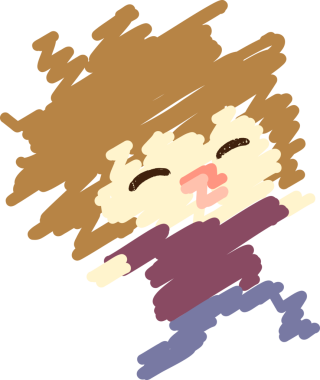 Bir insan tarafından çizilen Bulanık Çocuk Tebeşiri