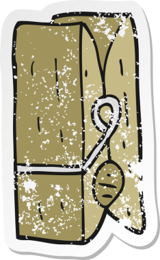 Bir insan tarafından çizilmiş karikatür çivisi.