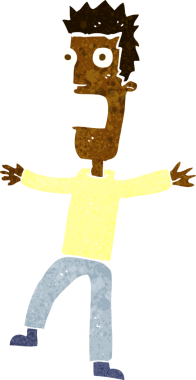 Bir insan tarafından çizilmiş karikatür.