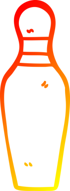 Bir insan tarafından çizilmiş bir çizgi filmin sıcak gradyan çizgisi.