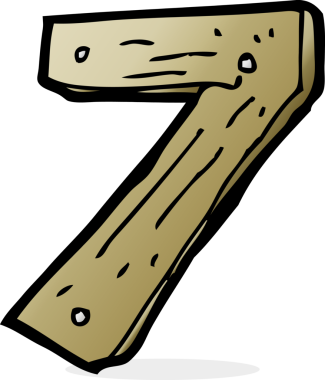 Bir insan tarafından çizilmiş ahşap bir çizgi film.