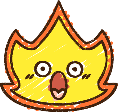 Bir insan tarafından çizilen Ateş Sembolü Tebeşiri