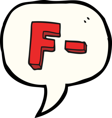 Bir insan tarafından çizilmiş serbest konuşma balonu karikatürü F sınıfı