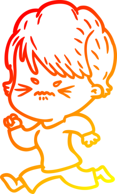 Bir insan tarafından çizilmiş karikatür çizimi.