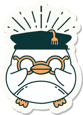 Dövme stili çıkartması. Bir insan tarafından çizilmiş.