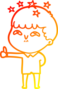 İnsan tarafından çizilmiş bir çizgi film karakteri.