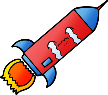 Bir insan tarafından çizilmiş ağlayan roket.