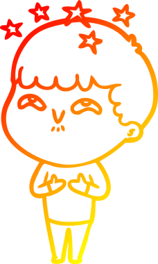 İnsan tarafından çizilmiş bir çizgi film karakteri.