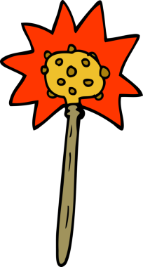 Bir insan tarafından çizilmiş karalama sopası.