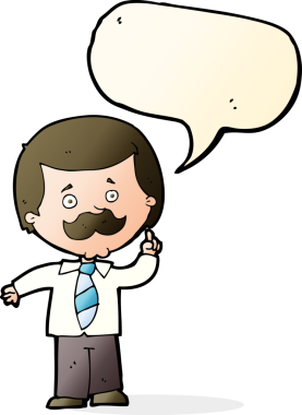 Bir insan tarafından çizilmiş konuşma baloncuğu fikri olan karikatür muhabiri.