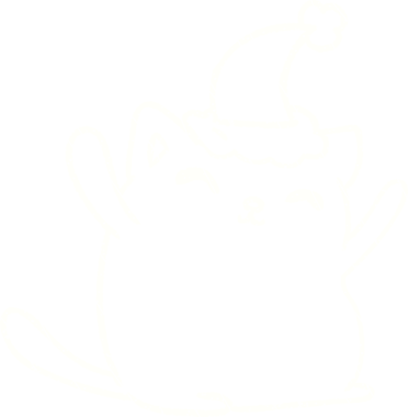 Bir insan tarafından çizilen Noel Kedisi Tebeşiri