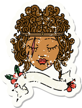 Retro Dövme Tarzı İnsan Barbar Karakteri