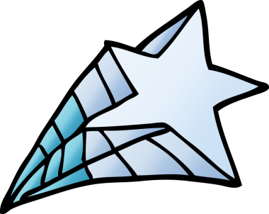 Bir insan tarafından çizilmiş karalama yıldızı.