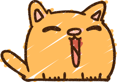 Bir insan tarafından çizilen Kedi Tebeşiri