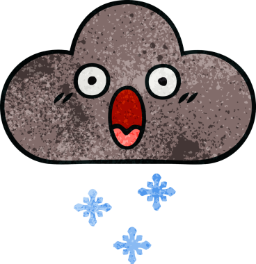 Bir insan tarafından çizilmiş fırtına kar bulutunun retro grunge dokusu