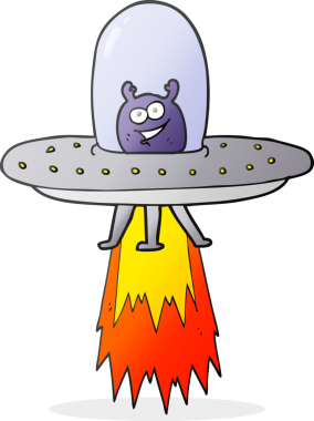 Bir insan tarafından çizilmiş serbest çizim uzay yaratığı.