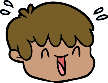 Bir insan tarafından çizilmiş erkek yüzü.