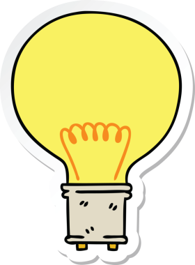 Bir insan tarafından çizilmiş garip bir el çıkartması.