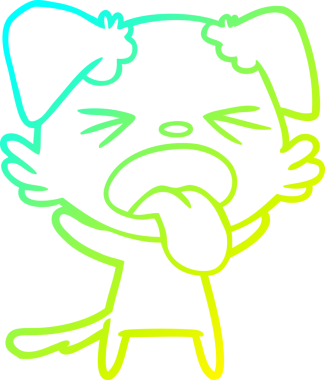 Bir insan tarafından çizilmiş iğrenç bir çizgi film çizimi.