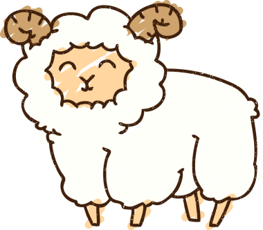 Bir insan tarafından çizilen Koyun Tebeşiri