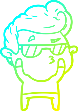 Bir insan tarafından çizilmiş karikatür karikatürü.