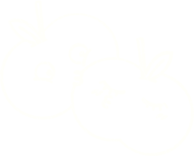 Bir insan tarafından çizilen meyve tebeşiri.